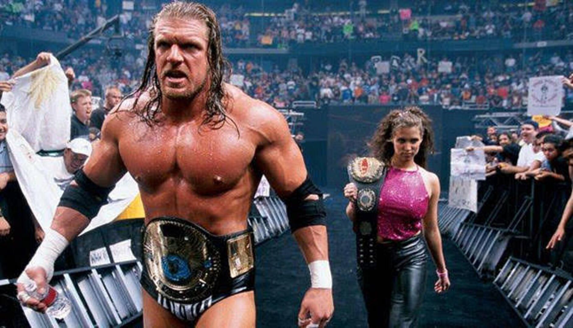 Triple H with Stephanie McMahon.